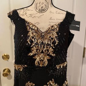 Fashion Nova. Fit and Flair Sequin Gown